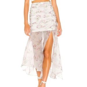 NWT Revolve Majorelle the Orvelle Midi Skirt in Lavender Floral gorgeous